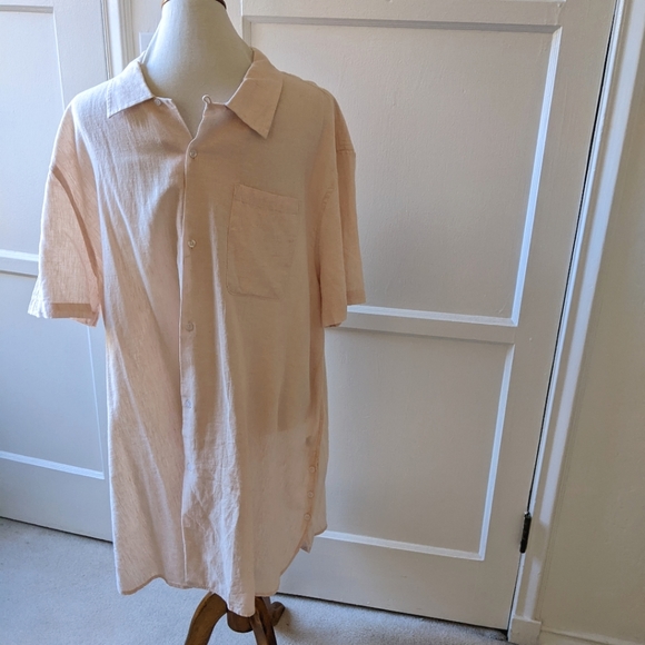 Five Four Nomad linen blend lagenlook button down shirt NWT size XL - Picture 2 of 5